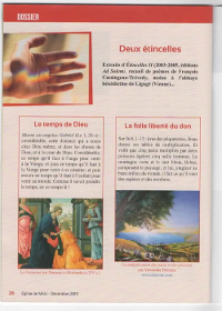Article publié dans le Bulletin de l'Eglise de Metz de décembre 2019