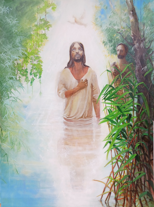 Baptême de Jésus, tableau en vente