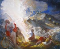 Histoire du tableau - L'annonce aux bergers - Luc 2, 8 - 14