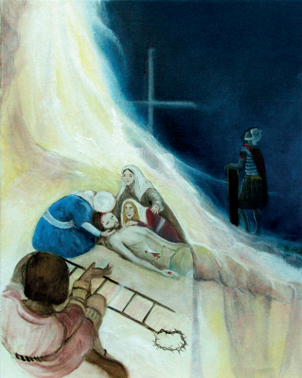 13e station : Jésus est descendu de la croix et remis à sa mère