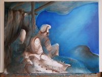 Cr&egrave;che de No&euml;l (Luc 2, 7)