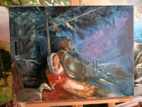 Cr&egrave;che de No&euml;l (Luc 2, 7)