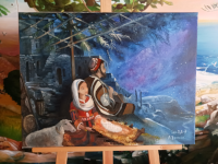 Cr&egrave;che de No&euml;l (Luc 2, 7)