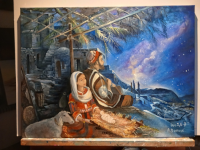 Cr&egrave;che de No&euml;l (Luc 2, 7)