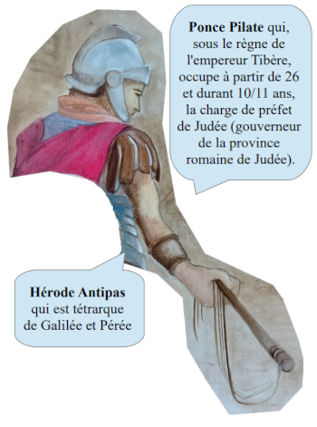 Ponce Pilate et Hérode Antipas, chefs romains