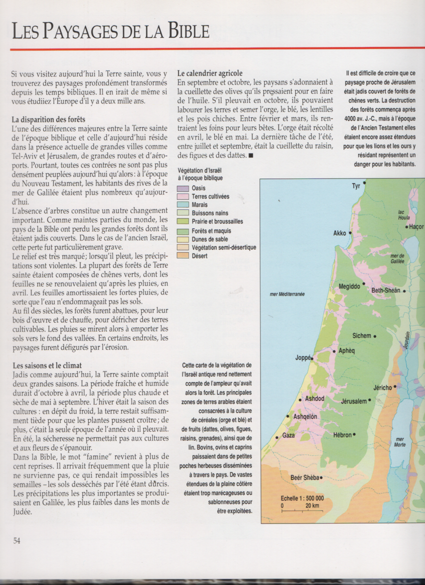 Les Pays de la Bible - Atlas historique