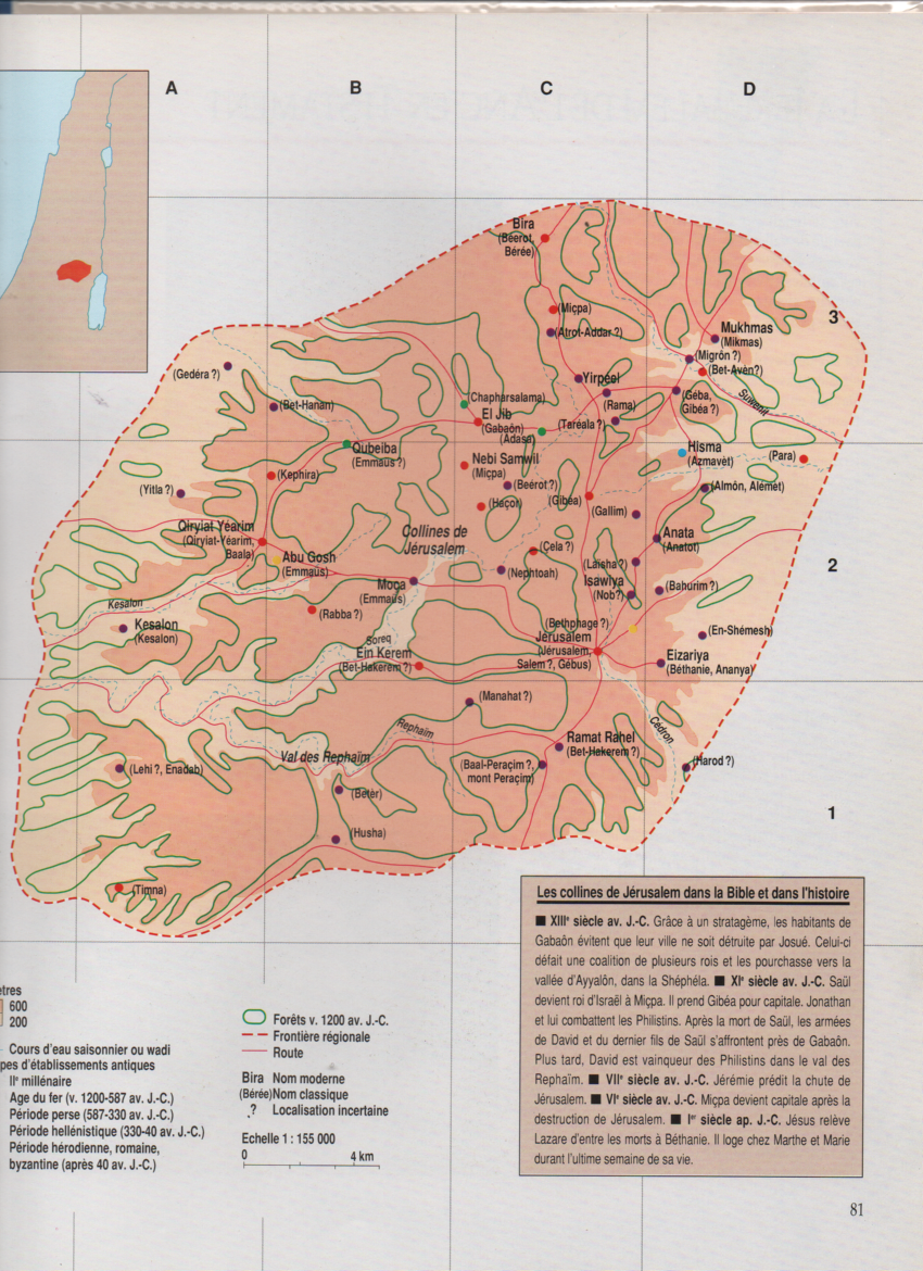 Les Pays de la Bible - Atlas historique