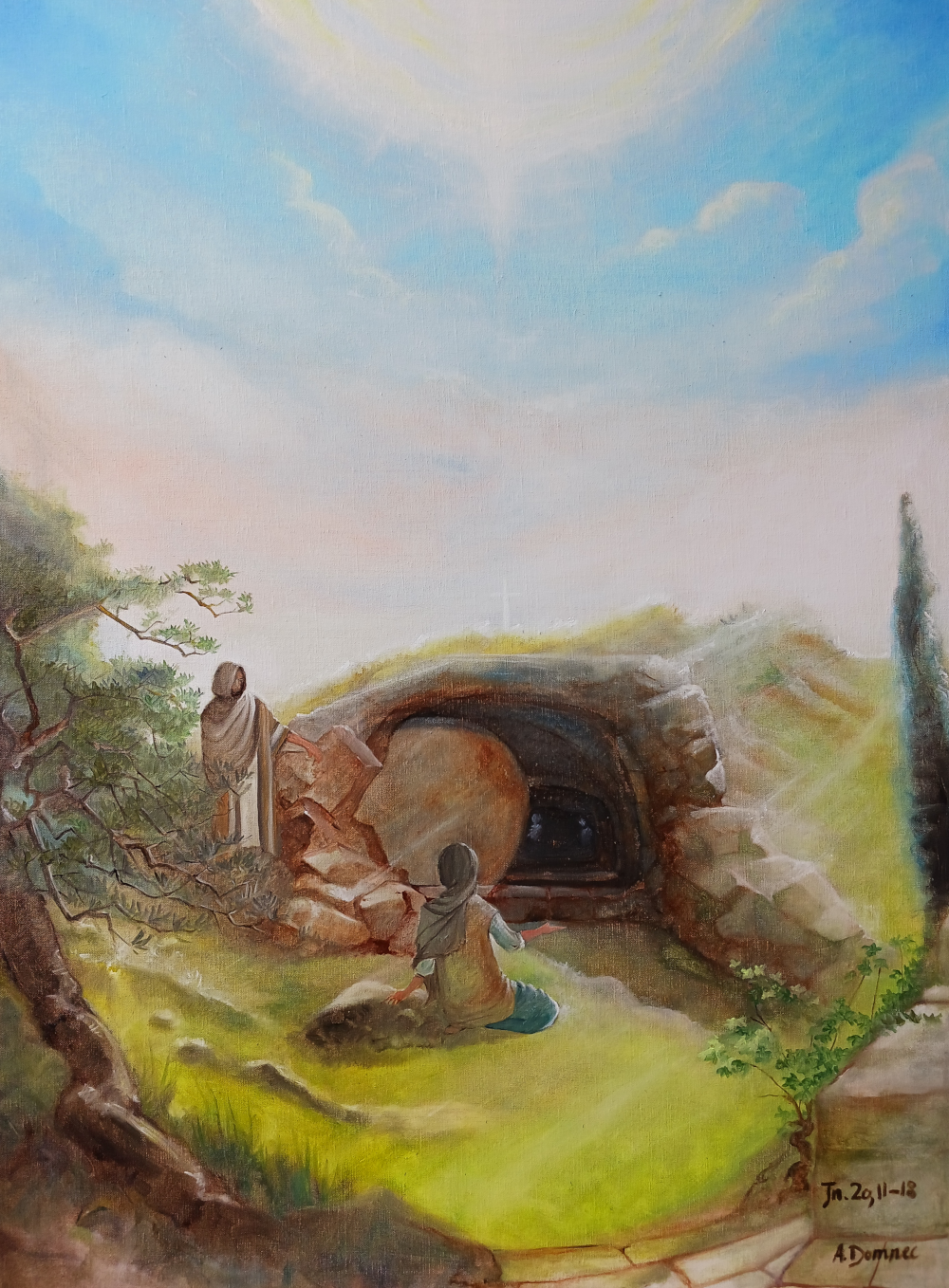 Résurrection de Jésus (Jean 20, 11-18) par Alexandra Domnec